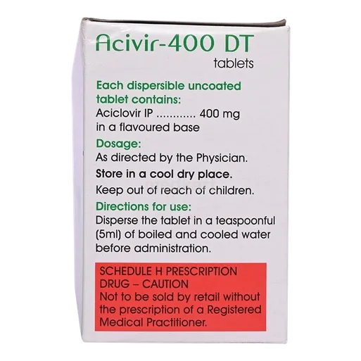 acivir 400dt tablet 10's
